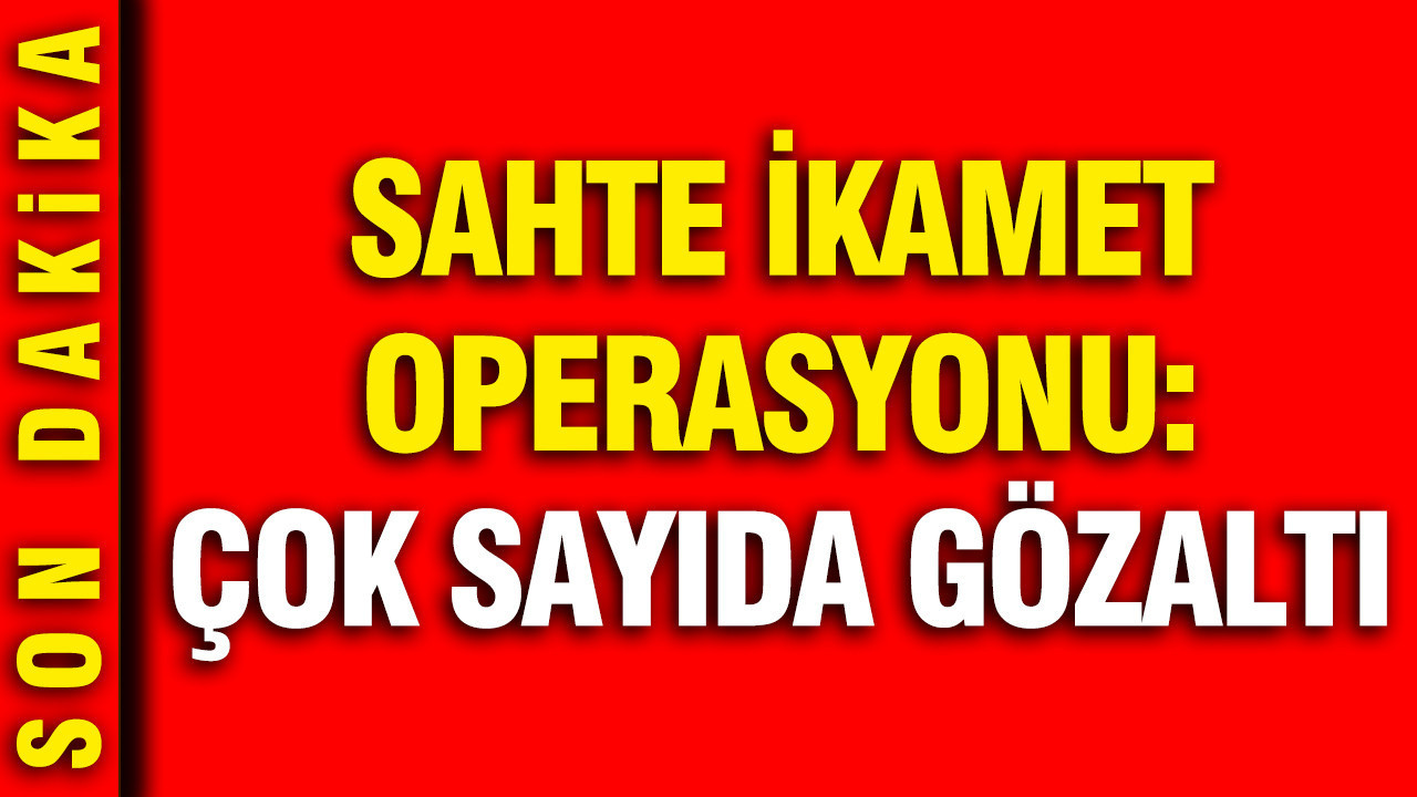 İstanbul’da Sahte İkamet Belgesi Operasyonu: 31 Gözaltı